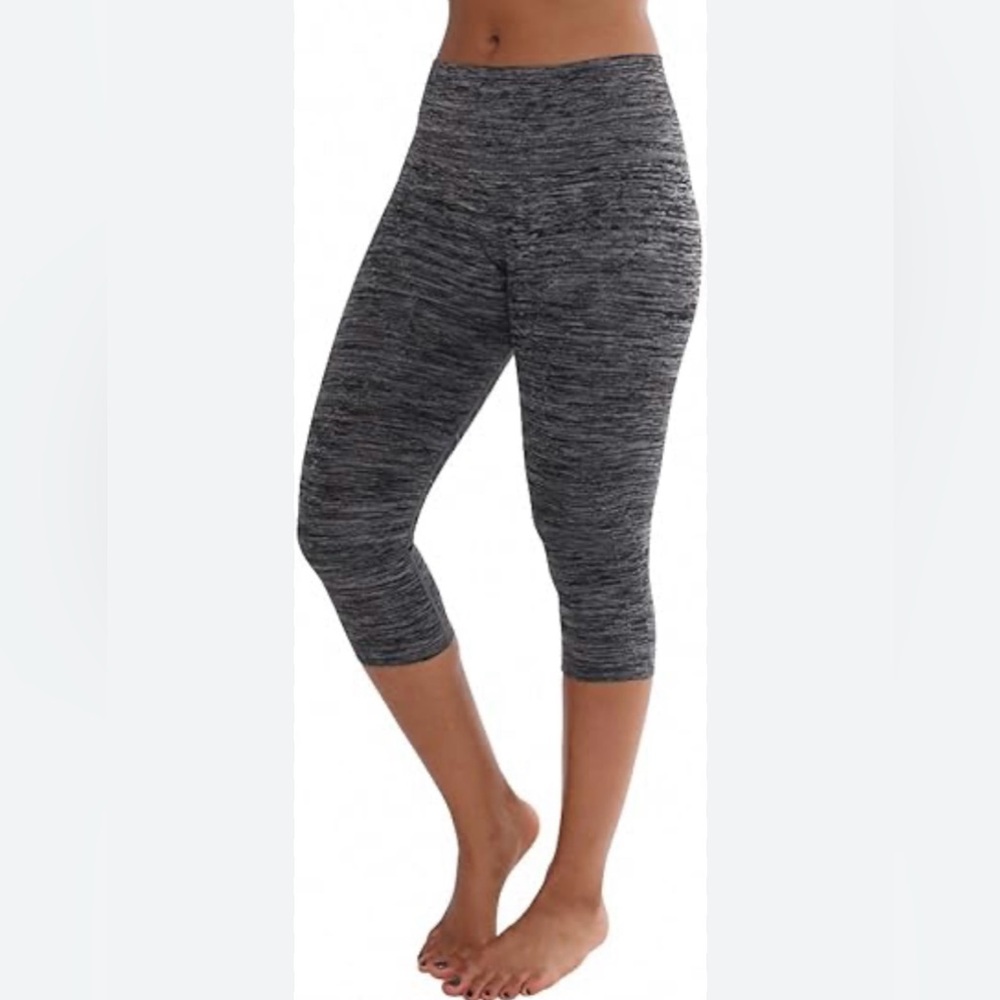 Cali Active Cropped Athletic Leggings Gray Size XL